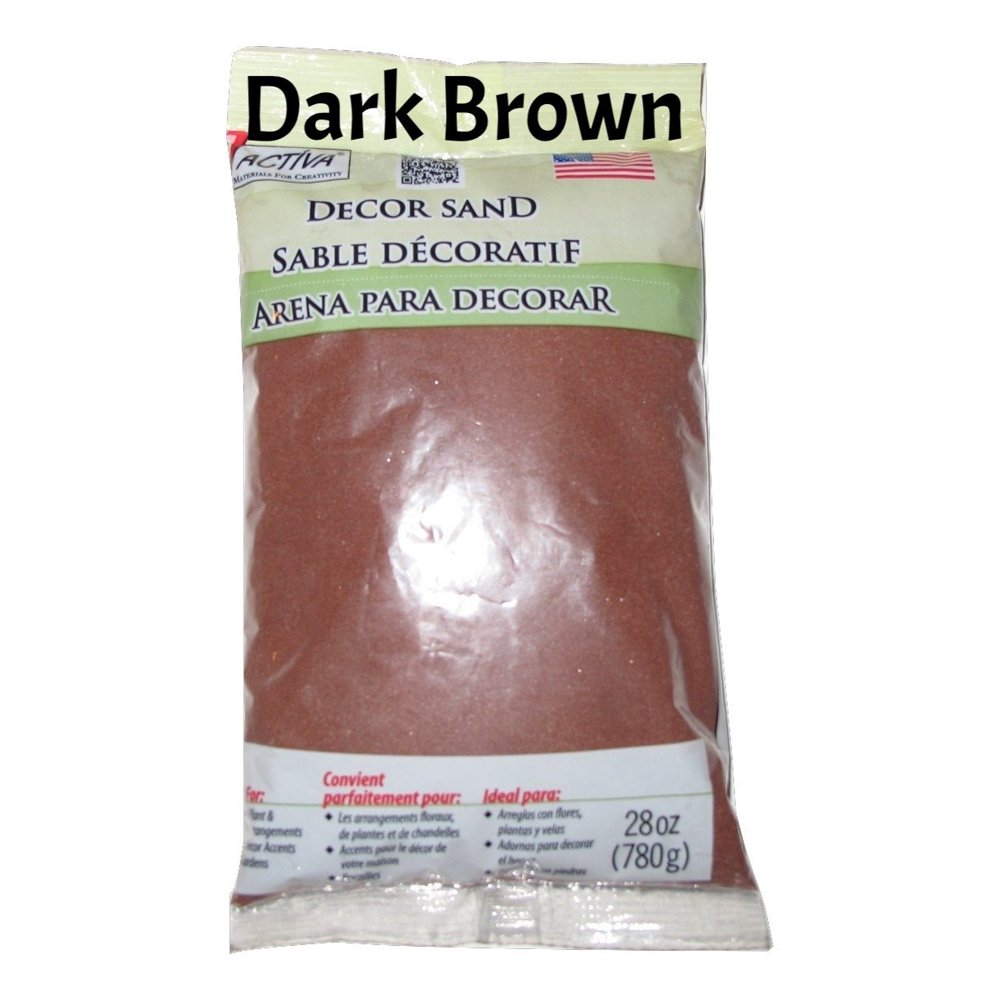 ACTÍVA 28 oz. Bag of Dark Brown Decor Sand Decorative Colored Sand