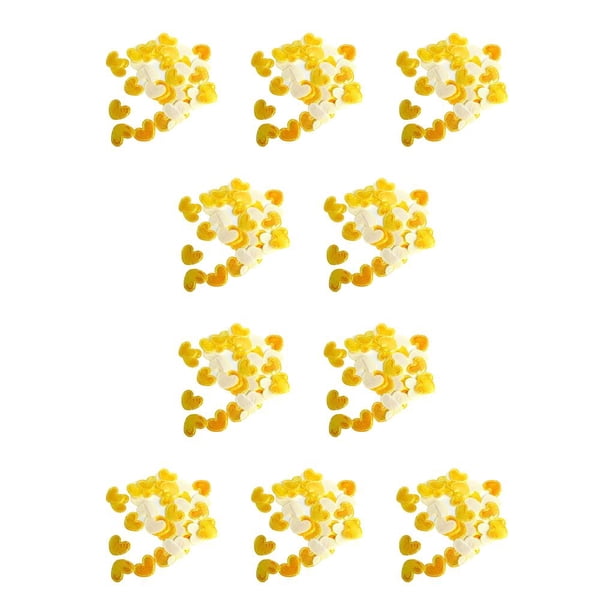 Moyic Paper Garlands Supplies Air Confetti Paper-cut Throwing Atmosphere Dinging Props Setting Wedding Table Ornament Celebration Amarillo 10Conjunto