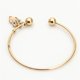 thumbnail image 5 of de puños simple Combinación de brazalete de cristal con forma de y gato para mujer Oro Fernando Búho Brazalete De La Pulsera, 5 of 8