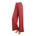 thumbnail image 2 of Tuphregyow Women's Flowy Cotton Pants Clearance Classic Comfy Stretch Fashion Trousers Wide Leg Athletic Drawstring Pants High Waist Pleated New Style Trendy Solid Breathable Red S, 2 of 5