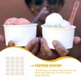 thumbnail image 3 of MasteelfCA 100Pcs Ice Cream Paper Cups 3oz Yogurt Pudding Cups Disposable Dessert Cups, 3 of 7