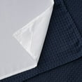 thumbnail image 5 of No Hooks Required Waffle Weave Shower Curtain with Snap in Liner - 71W x 74H,Hotel Grade,Navy, 5 of 5