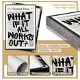 thumbnail image 4 of Retro Black And White Newspaper Poster What If It All Works Out Canvas Wall Art Positive Affirming Quote Minimalist Prints Painting For Home Bedroom Dorm Wall Decor Unframed, 4 of 5