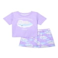 thumbnail image 1 of Ensemble de Pyjama Haut à Manches Courtes et Shorts pour Filles 2 Pcs Tailles 4-18, 1 of 3