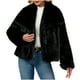 thumbnail image 2 of Chaqueta de abrigo cálida para mujer, de invierno, lisa, con cuello vuelto, 2 of 9