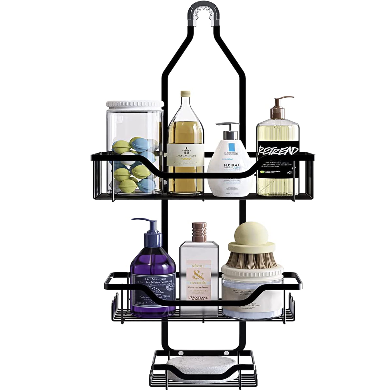 Over Head Shower Caddy Shelves, DIWANGUS Bathroom Hanging Shower