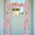 thumbnail image 6 of sruoe Artificial Christmas Garland, Faux Greenery Garland, Christmas Garlands Wreaths Rattan, Rose Vine Garland, Fake Hanging Vines for Home Table Door Stairs Fireplace Outdoor Decoration, 6 of 6