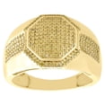 thumbnail image 2 of 10K Yellow Gold Yellow Diamond Dome Octagon Shape Pinky Ring Fancy Band 0.36 CT., 2 of 5