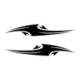 thumbnail image 1 of DYNWAVECA 2Pcs Car Sticker Decal Decor Gift Waterproof Novelty Easy to Install Car Decals Scratch Decal for Auto Window Bus Van RV Black, 1 of 10