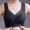 Black, variant on WCJM Women Knitting Cotton D Women Full Cup Print Thin Underwear Plus Size Front Button Wireless Sports Lace Bra Breast Cover Large Size Bras