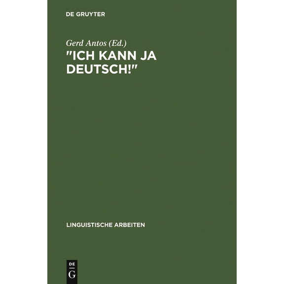 Linguistische Arbeiten "Ich kann ja Deutsch!", Book 209, (Hardcover)