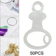 thumbnail image 1 of 50 piezas de gotas de hilo dental transparentes para manualidades, bobinas de hilo dental transparentes y lisas multiusos, almacenamiento de bobinas de costura para entusiastas del hogar A, 1 of 8