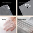 thumbnail image 6 of Muka 50 PCS Frosted Slider Zip Bags, Slider Clothes Storage bags, Reusable Package Bage, 12" x 15 3/4", 6 of 8