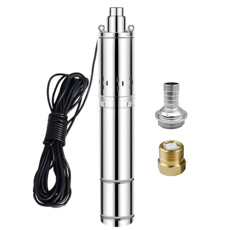 iMeshbean 4" 110V Deep Well Submersible Pump 328 ft Max Lift, 9 GPM, 1/2 HP Submersible Water Pump