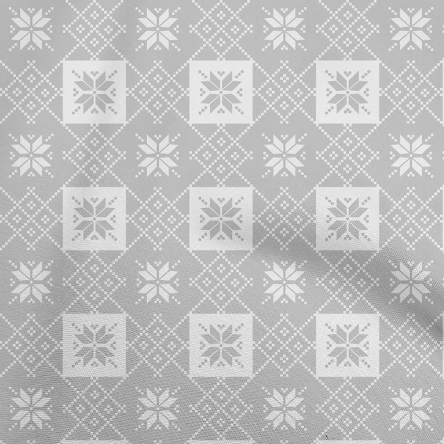 oneOone Velvet Light Gray Fabric Geometric Sewing Craft Projects Fabric Prints By Yard 58 Inch Wide