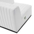 thumbnail image 4 of Modway Conjure Modern Channel Tufted Fabric Right Corner Chair in White, 4 of 5