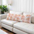 thumbnail image 2 of Burnt Orange Botanical Body Pillow Covers 20"x54", Vintage Nature Flower Soft Brushed Microfiber Breathable Throw Pillow Covers, Decorative Pillowcase with Zipper for Couch Sofa Bedroom Living Room, 2 of 9