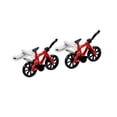 thumbnail image 5 of Gemelos para Hombres de Francés Múltiple, Gemelos de Latón, Favor de , Joyería de Moda para Rojo negro Fernando Mancuernas de la motocicleta de la novedad, 5 of 5