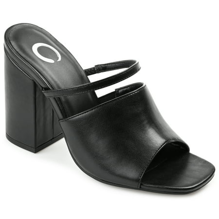 

Journee Collection Womens Heiddy Tru Comfort Foam Open Toe High Block Heel Pumps
