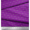 thumbnail image 2 of Soimoi Purple Cotton Poplin Fabric Mimosa Pudica Leaves Decor Fabric Printed Yard 58 Inch Wide, 2 of 3