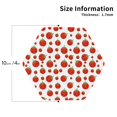 thumbnail image 2 of Fuzoiu Hand Drawn Tomatoes Print Leather Coasters Set,Drink Coasters Set of 4,for Tabletop Protection, Durable PVC Coasters,Home Décor and Housewarming Gift-Hexagon, 2 of 6