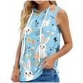 thumbnail image 2 of Xuyuer Happy Easter Holiday Print Essentials Sleeveless For Women - Soft Fitted Pullover Women's Fashion Printed Hooded Sleeveless Casual Daily Wear, 2 of 5