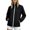 Black, variant on Rain Jacket for Women Hoodless Zip up Stand Collar Lightweight Waterproof Hiking Windbreaker Raincoat with Pockets(Large,Army Green)