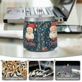 thumbnail image 6 of Yayeee Ashtray with Lid for Cigarette Smokeless Stainless Steel Home Ash Holder, Blue Christmas Santa, 6 of 7