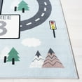 thumbnail image 3 of SAFAVIEH Kids Play House Myrtle Hopscotch Area Rug, Grey/Blue, 5' x 5' Round, 3 of 7