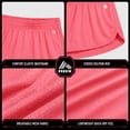 thumbnail image 4 of RBX Girls Athletic Shorts Breathable Performance Double Mesh Gym Running Dolphin Shorts, 4 of 7