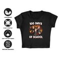 thumbnail image 4 of Harry Potter 100 Days of School Women's Cap Sleeve Baby Rib Crop Top, Black, X-Large, 4 of 5