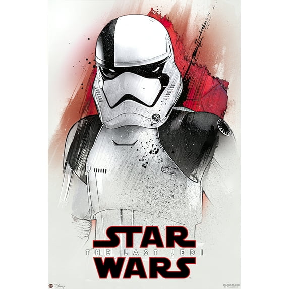 Star Wars: Episode VIII - The Last Jedi - Movie Poster / Print (Stormtrooper) (Clear Poster Hanger)