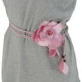 thumbnail image 2 of Unique Bargains 1 Pc Adjustable Waist Belt Flower Tie Adjustable Waist Cord for Women Pink, 2 of 6