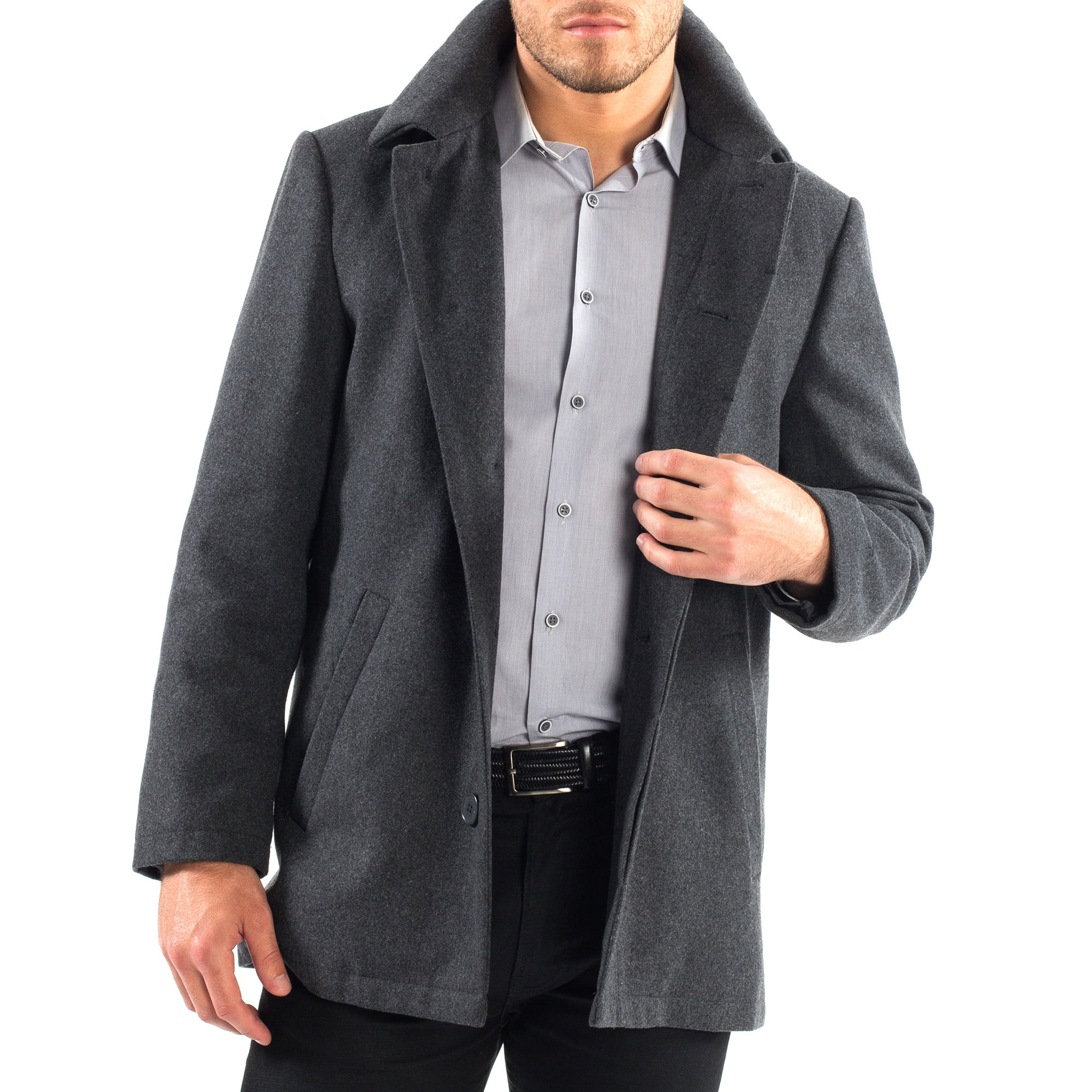 wool button up jacket