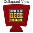 thumbnail image 3 of I Give In To Beer Pressure Party Cup Coolie (Red), 3 of 3