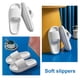 thumbnail image 5 of Cool Pantuflas Antideslizantes Casa Parejas Pantuflas Elásticas para Caminar (Blanco 44-45) Likrtyny Para Estrenar, 5 of 9