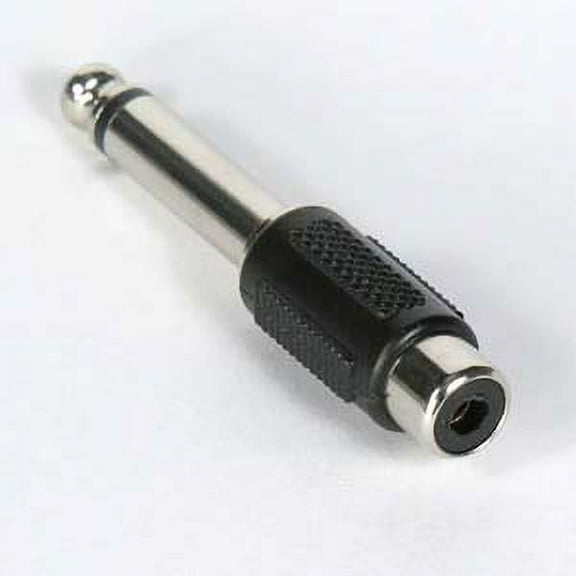 ACCL 1/4 inch Mono Plug to RCA Jack Adapter, 1 Pack