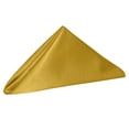 thumbnail image 2 of Ultimate Textile (1 Dozen) Reversible Shantung Satin - Majestic 17 x 17-Inch Cloth Napkins - for Weddings, Home Parties and Special Event use, Goldenrod, 2 of 4