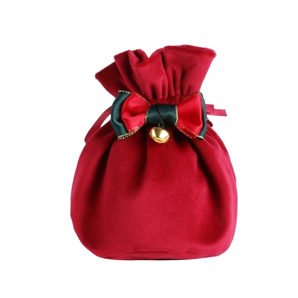 Bolsas de Navidad para Regalos Bolsillo de Terciopelo de Navidad, Caja de Dulces de Navidad, Bolsa de Paño de Navidad Regalos de Dulces de Navidad