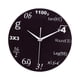 thumbnail image 5 of Reloj de pared matemático con espejo acrílico, decoración, silencioso, multifuncional, no matemático. Negro 1100, 5 of 9