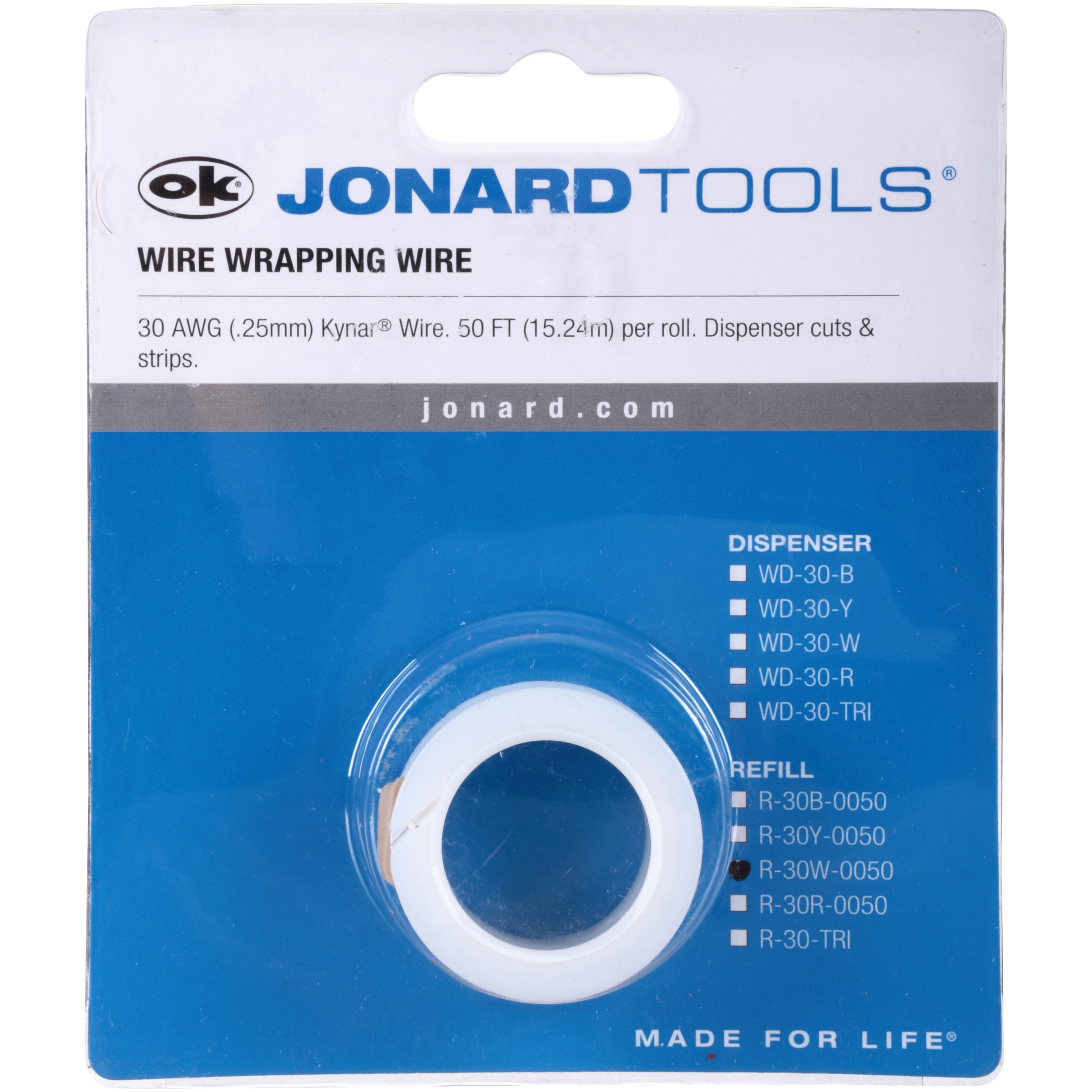 Jonard Tools R30G-1000 - 30 AWG Kynar Wire, Green, 1000 Ft