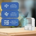thumbnail image 3 of Portable Air Conditioner, Portable Air Cooler for Bedroom Office, Instant Cooling, Quiet, Let You Enjoy Sleep in the Cool(1pcs), 3 of 5