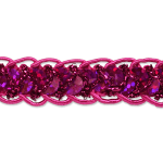 Sequined Silver Sequins - Expo Int'l 10 yards of Thea Sequin Cord Braid Trim