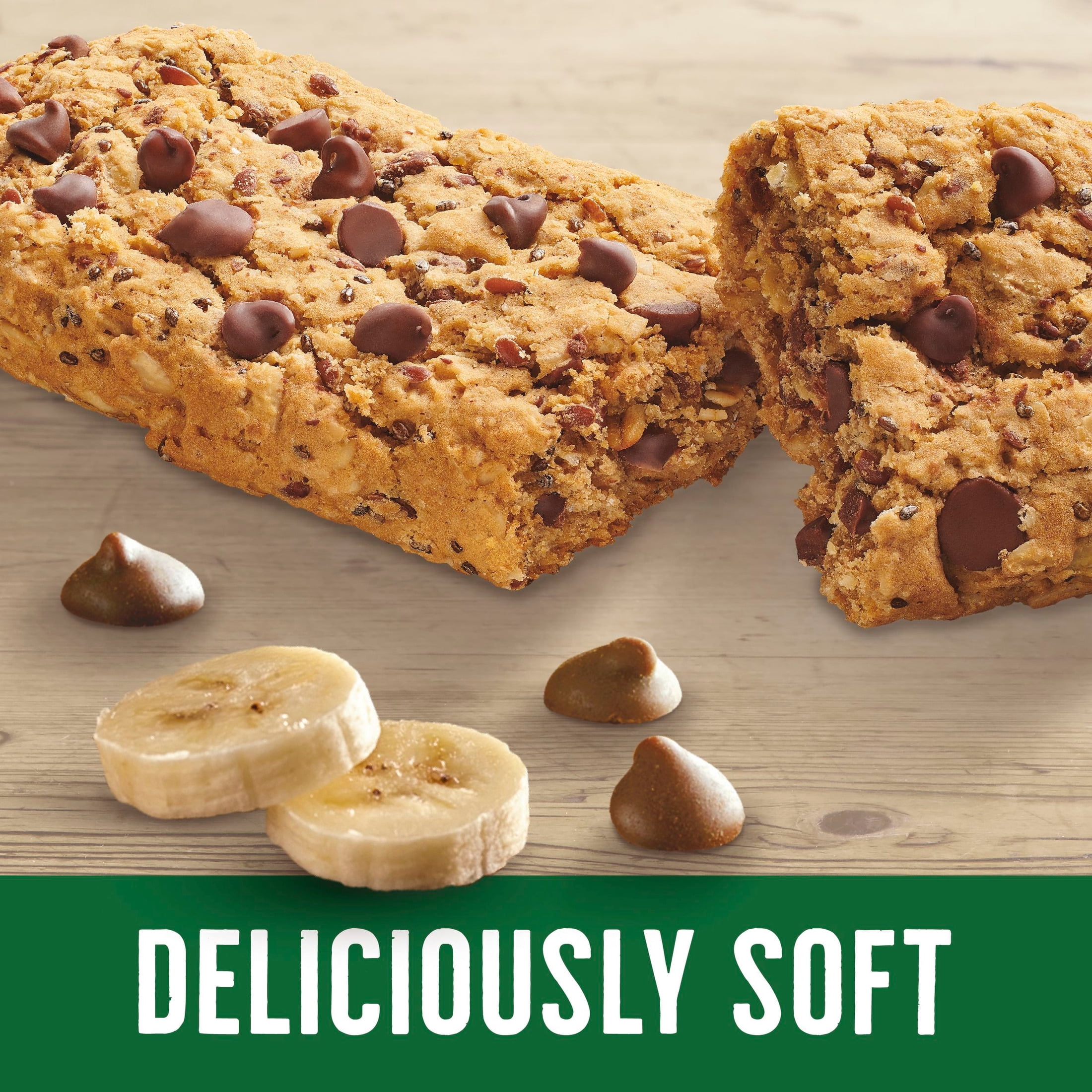 (3 pack) Nature Valley Banana Chocolate Chip Soft Baked Breakfast Bars (5 Bars)