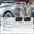 thumbnail image 3 of AutoShack Front Vented & Rear Vented Brake Rotors + Ceramic Pads 12-PC Brake Kit Replacement for 2002-2005 GMC Envoy 2002-2005 Chevrolet Trailblazer 2002-2004 Oldsmobile Bravada, 3 of 5