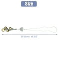 thumbnail image 3 of Unique Bargains 1pcs Car Accessories Heart Pattern Rhinestone Car Rear View Mirror Charms for Cars Decor Ornament Gold Tone, 3 of 6
