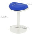 thumbnail image 3 of HOMCOM Mesh Ergonomic Wobble Stool for Standing Desks, with Rocking, Blue, 3 of 10