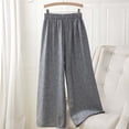 thumbnail image 2 of SROBPTY Womens Pajama Pants Solid Elastic Waist Sleepwear, 2 of 5
