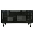 thumbnail image 4 of Demi Bonn 55" Cat House for Indoor Cats with Tempered Glass, Transparent Cat Playpen Cat Condo for Large Cats, Black, 4 of 12