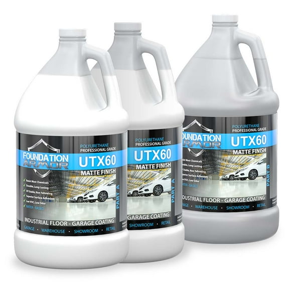 Armor UTX60 WATER-BASED MATTE/LOW-GLOSS URETHANE OFFERING SUPERIOR RESISTANCE TO CHEMICALS AND SURFACE ABRASION (3 GAL Kit)